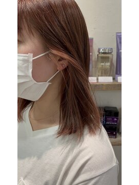 ナンバー エミライ 溝の口(N° emirai) 【イヤリングカラー】ピンクベージュ×コーラルピンクブラウン