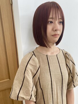 ワク(WAKU) ichida style NO.46オリーブベージュデザインカラーウェットヘア