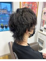 ヒマワリ(HIMAWARI)&nbsp;メンズマッシュウルフパーマ