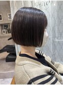 シルキーベージュ×グレージュカラー【髪質改善/縮毛矯正】