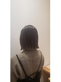 【アッシュベージュ】【ボブ】【Wカラー】