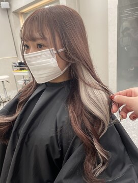 ロンド マーレ 天神大名店(Lond mare) イメチェン/チェリーブラウン/フェミニン/ダークアッシュ/束感