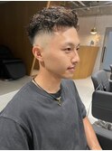 【極道パーマ】【フェードカット】【スキンフェード】【メンズ】