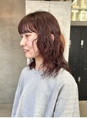 ミディアムウェーブパーマ　くるくる　スパイラル