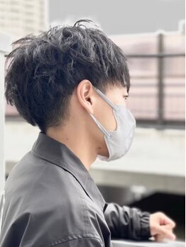 アクセル(Axe-l)の写真/【メンズパーマ/東口】カット&スパにパーマを組合わせて日々の疲れを癒しながら自分史上最高のデザインに☆