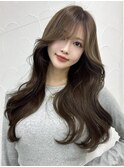レイヤーカット/韓国ヘア/透明感カラー