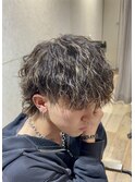 ツイストスパイラルパーマ×マッシュウルフ