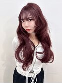 韓国赤髪ヘア♪ブリーチなしダブルカラー