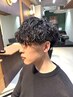 [2回目以降のお客様]メンズカット+波巻きパーマ[メンズ/津田沼/波巻きパーマ]