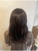 透明感カシスカラー