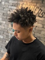 フォーコーナーズカットショップスリーセント 栄(FourCornersCutShop 3/cent)&nbsp;スパイキーアフロ