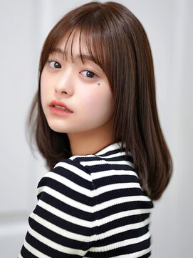 【F】ワンカールかわいいナチュラルモテヘア20代30代40代50代◎