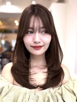 コート 表参道(Cote)&nbsp;ロングレイヤー艶髪美髪 小顔 似合わせ ブラウンカラー 骨格補正