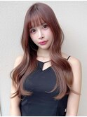 ★ホワイトグレージュミニウルフデジタルパーマチェリーブラウン