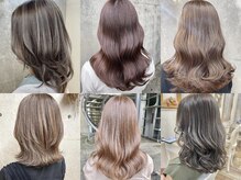 明るい白髪ぼかしカラー・ハイライトカラーが得意の店★ 縮毛矯正　髪質改善　用賀