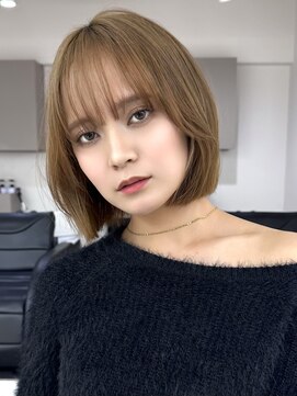 ワンズ リー 上大岡店(One's ly) 小顔黒髪クラゲヘアー _オリーブグレーココアベージュ