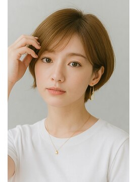 ショート×ハニーベージュ