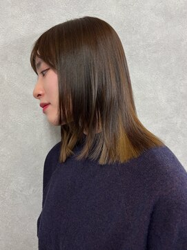 テネール(TENELE) ミディアムレイヤーボブ 髪質改善 【20代/30代/40代】