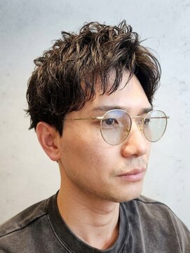 ワンワンオー バーバーショップ 長浜店(@110 BARBER SHOP) 大人のスパイラルパーマ