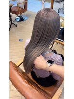 ユニ バイ マグ 長野店(Uni.by Mag)&nbsp;" 透け感抜群" ダブルカラー ミルクティーピンクベージュ