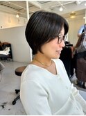 ショートカットショートボブバレイヤージュハイライト/東伏見