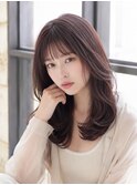 セミロング×ゆるふわレイヤー/20代30代40代丸顔面長池袋