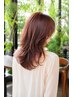 【肌映え透明感カラーで艶髪美人×カット】全体染め￥16555⇒￥11940
