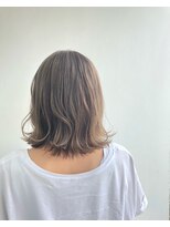 ヘアメイク オブジェ(hair make objet)&nbsp;ハイトーンベージュ ボブ