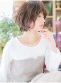 ★ふわくしゅ無造作感★くせ毛風ラフ丸みショート★5!