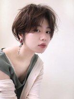 ヘアメイク シュシュ(Hair make chou chou) フォギーベージュ耳かけウェーブパーマイメチェン30代40代