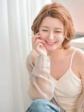 イリーブ(elieve) ショートボブ・ボブで愛され柔らかシアベージュカラー