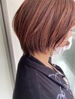 インビテーション(invitation) ウルフショート・くびれヘアー・ピンク・レッド・暖色カラー