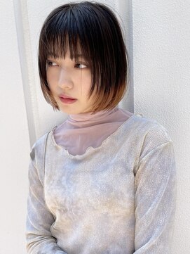 レトン 銀座(leton) 裾カラー/テラコッタ/ミニウルフ/くすみブルー[東銀座/銀座]