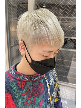 ゼンコー 国分寺(ZENKO) 【デザインカラー】メンズ×ホワイトブロンド（ブリーチ2回）