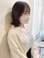 グリーン 渋谷(green)&nbsp;【MIO】イヤリングカラー×暗めグレージュ