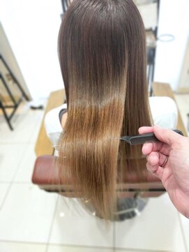 クアトログランシュ ひたちなか店(QUATRO×GranCieux) プレミアム髪質改善before/after