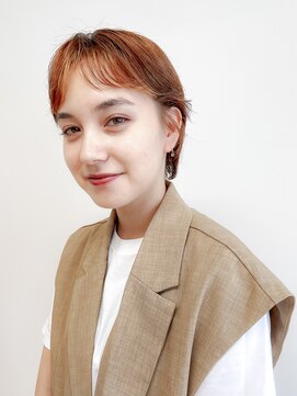 バサ 池袋東口店(BASSA) 【池袋・ベリーショート】エッジの効いたオレンジベリショ