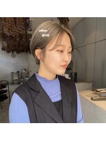 ミント(mint) 【 ブリーチ1回でできる外国人風オリーブグレー 】