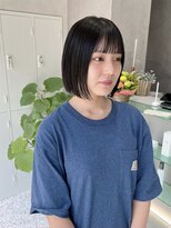 ジーナ 神戸 三田駅前(Zina)&nbsp;ボブ/黒髪/切りっぱなしボブ