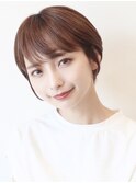 【 I. 】30代からのナチュラル前下がりショートボブ 川口
