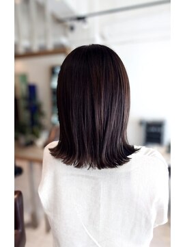 フォトンブリーロ(photon brilo) ミディアムレイヤーカット髪質改善酸熱ダブル+カラー+カット