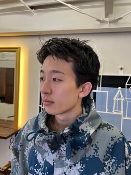 ビーバイエイトジェンツ(Bee by EIGHT GENTS) MEN'S HAIRマッシュウルフアッシュブラックカルマパーマ