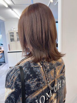 ミュラ(mulah) ブリーチなしこっくりカラーブラウン＊ミディアムレイヤーカット