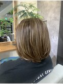 シークレットハイライト×オリーブベージュ