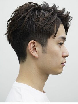 カフカヘア 吉祥寺店(kafka hair) メンズ、スパイキーショート、ニュアンスパーマ、ツーブロック