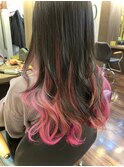 さくらピンクのグラデーションインナー