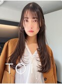 ロングレイヤーロング/ハイレイヤー/2wayバング/グレージュ