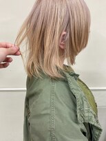 ヘアー アレス(hair ales)&nbsp;ホワイトブロンド/ブロンドベージュ/ブロンドカラー/ウルフ