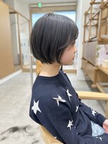 セイドット リー(Say. Ree)&nbsp;Say.ショートボブブルーカラーホワイトグレージュデジタルパーマ