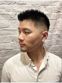 ソフトモヒカン束感フェードショート